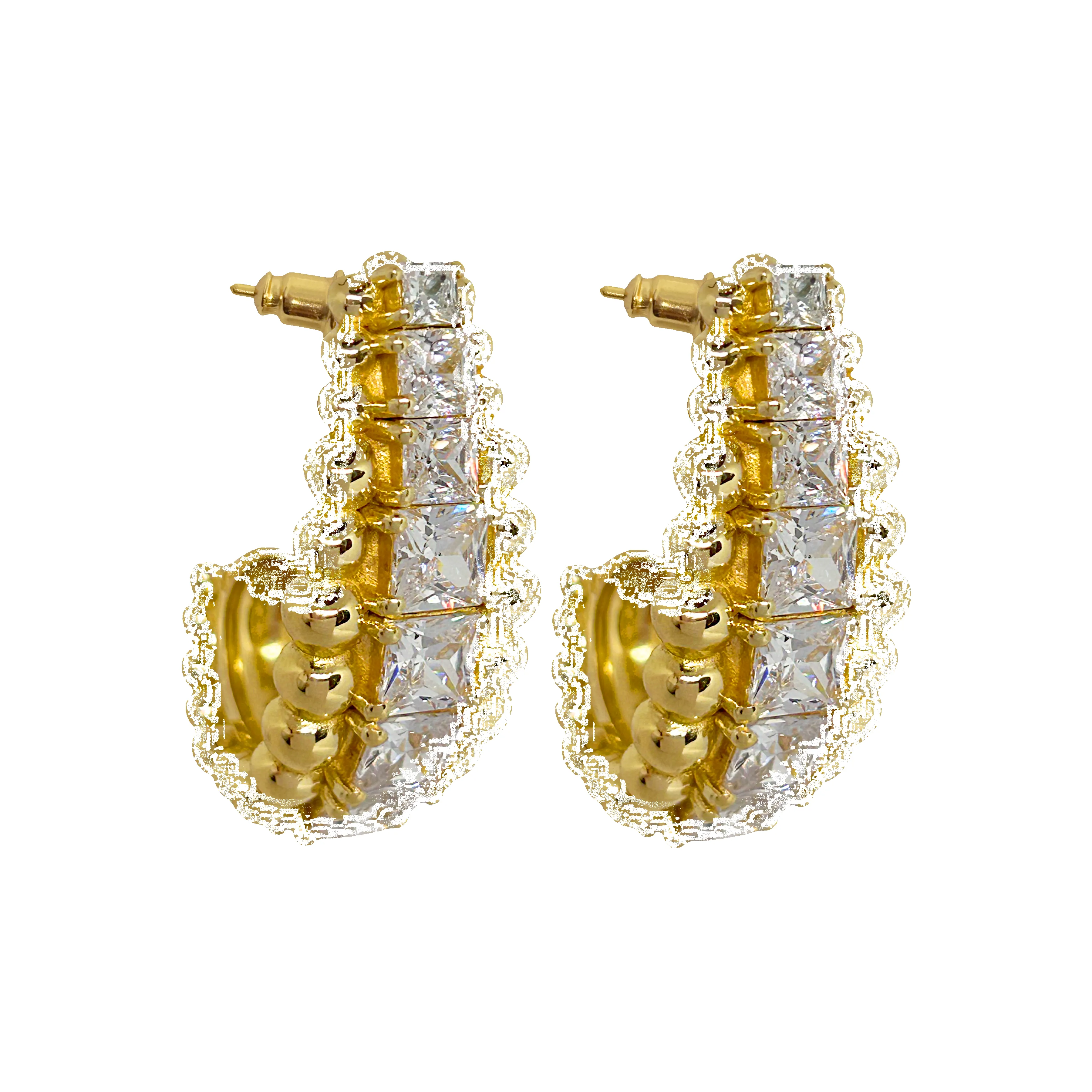 MARILYN Earrings | White CZ sold by Mountain & Moon product image thumbnail 5