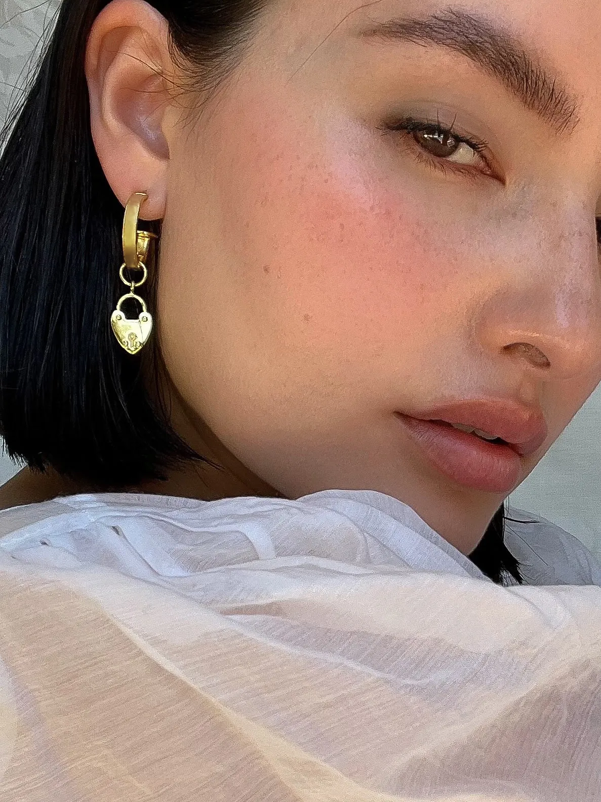 HEART Mini Hoops sold by Mountain & Moon product image thumbnail 2