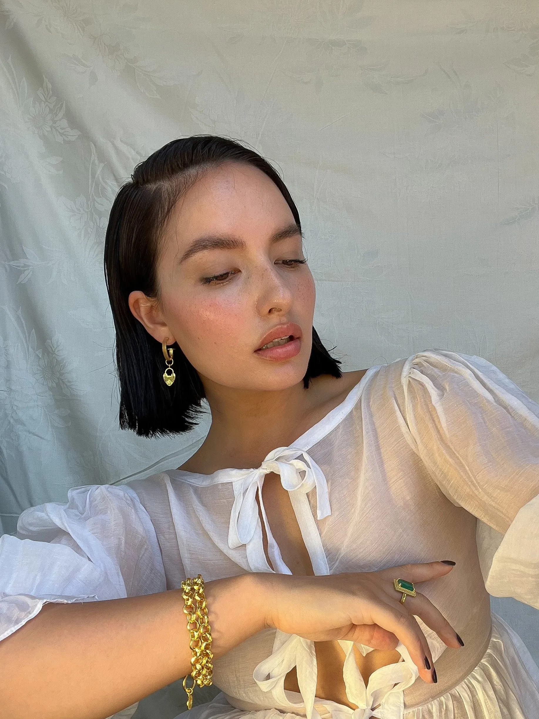 HEART Mini Hoops sold by Mountain & Moon product image thumbnail 4