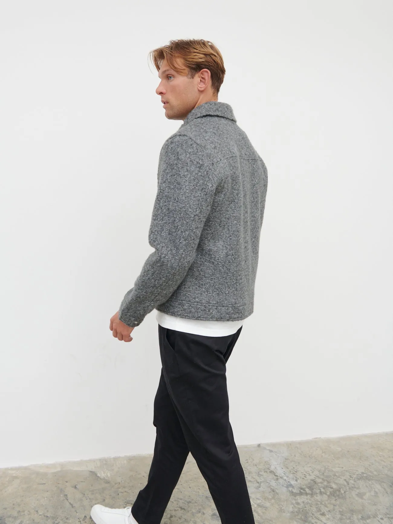 Lawrence Boucle Jacket - Charcoal sold by NOBL product image thumbnail 3