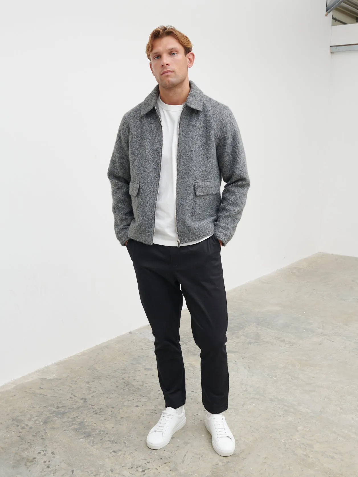 Lawrence Boucle Jacket - Charcoal sold by NOBL product image thumbnail 2