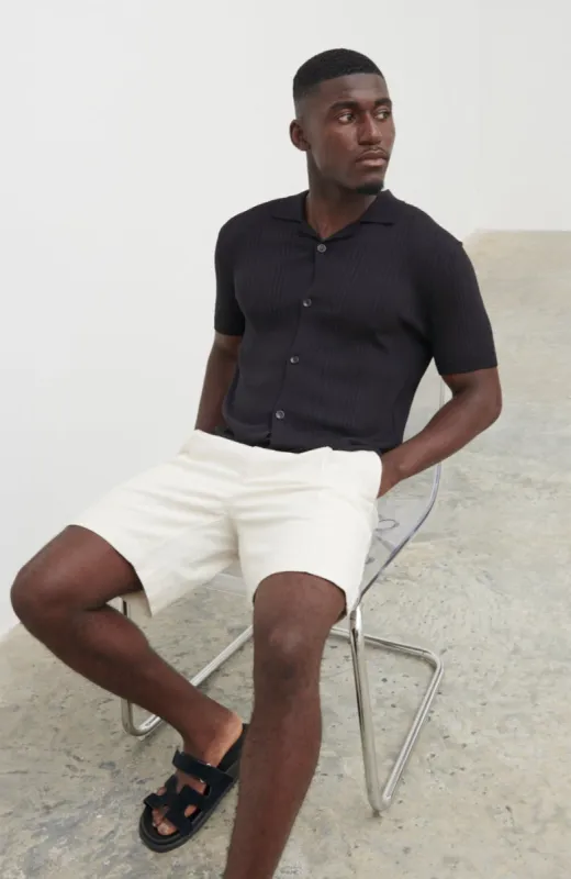 Theo Knit Shirt - Black sold by NOBL