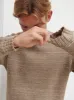 Dylan Crew Neck Knit Jumper - Mushroom Marl sold by NOBL