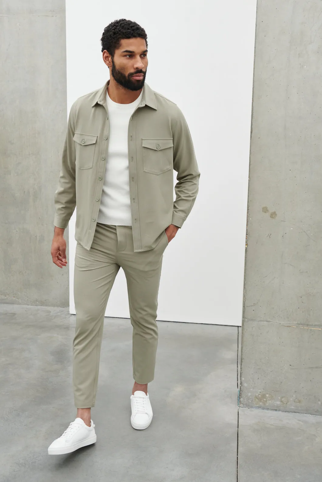 Benson Over Shirt - Khaki sold by NOBL product image thumbnail 2