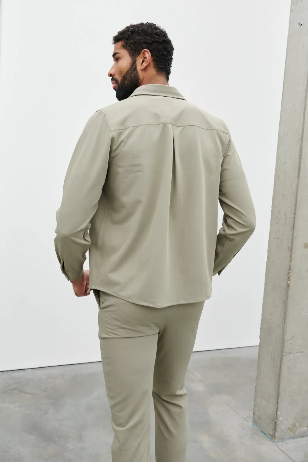 Benson Over Shirt - Khaki sold by NOBL product image thumbnail 3