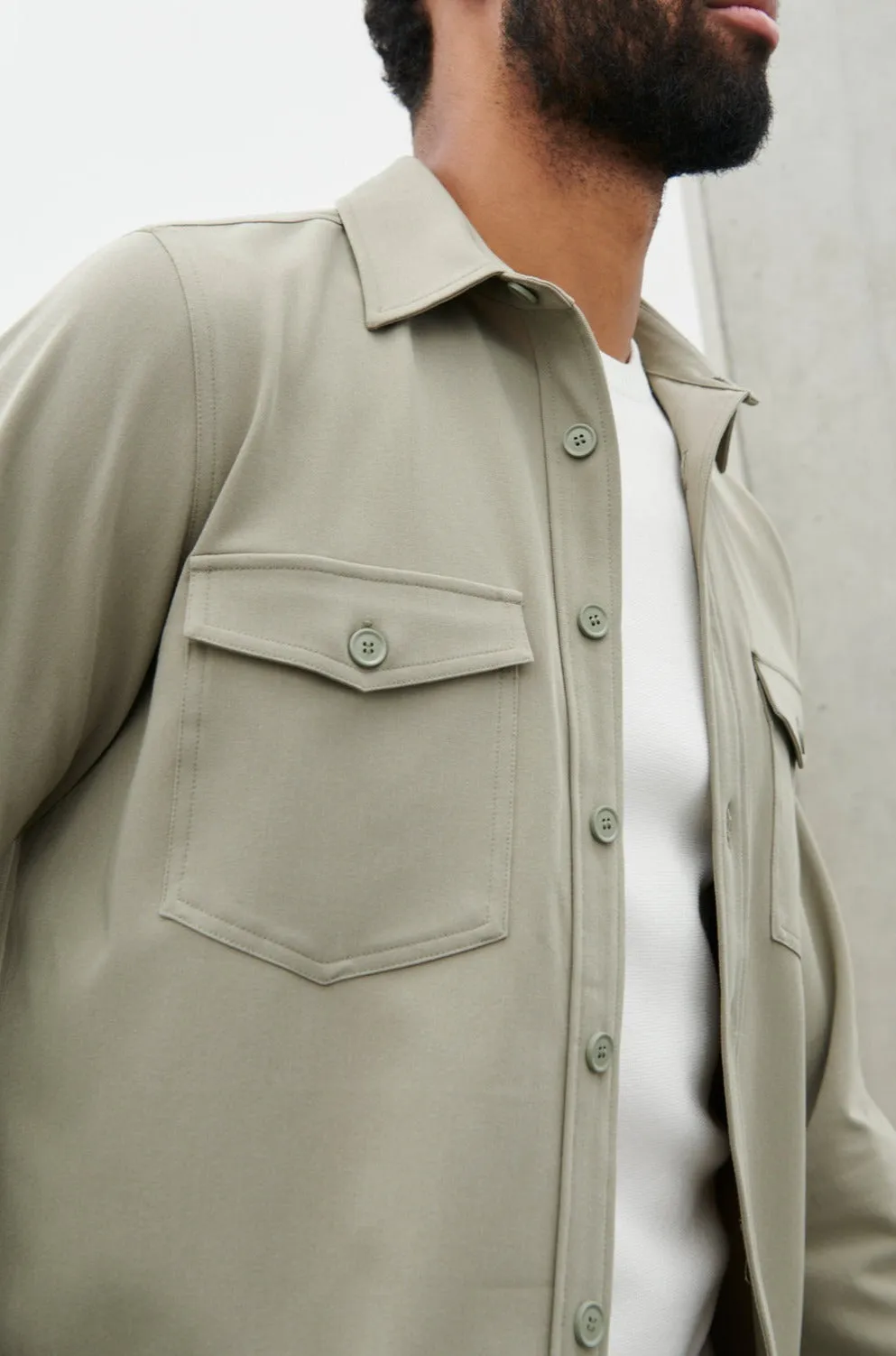 Benson Over Shirt - Khaki sold by NOBL product image thumbnail 4