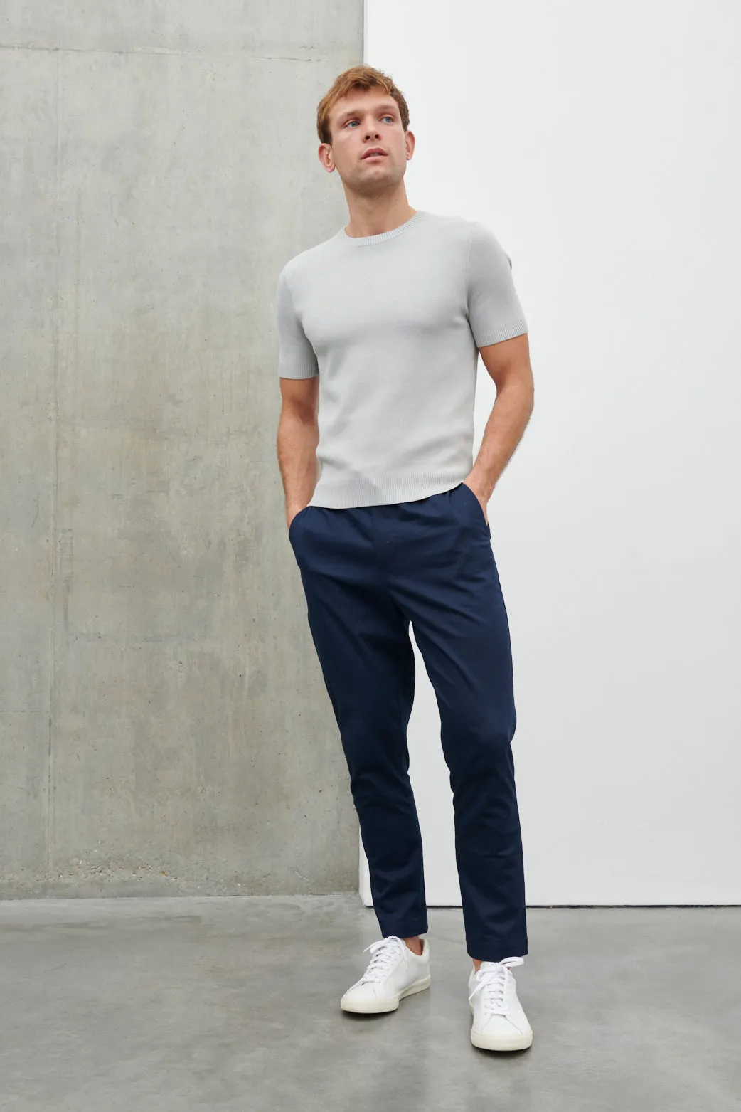 Oscar Tailored Trouser - Navy sold by NOBL