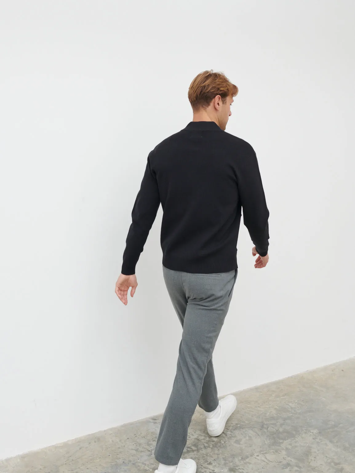 Arlo Knit Bomber Jacket - Black sold by NOBL product image thumbnail 3