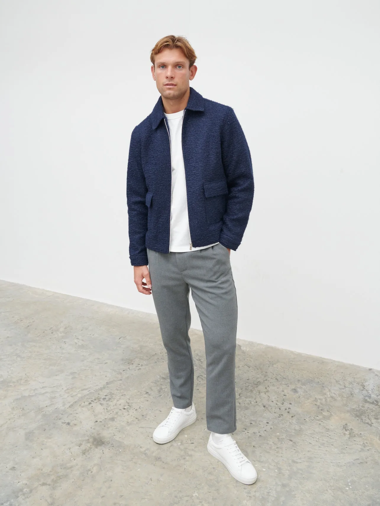 Lawrence Boucle Jacket - Navy sold by NOBL product image thumbnail 4