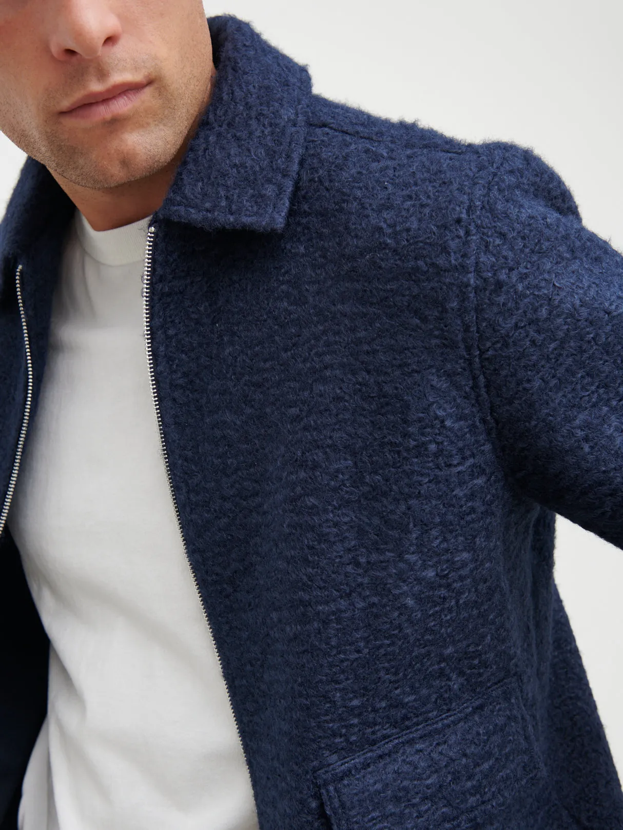 Lawrence Boucle Jacket - Navy sold by NOBL product image thumbnail 3