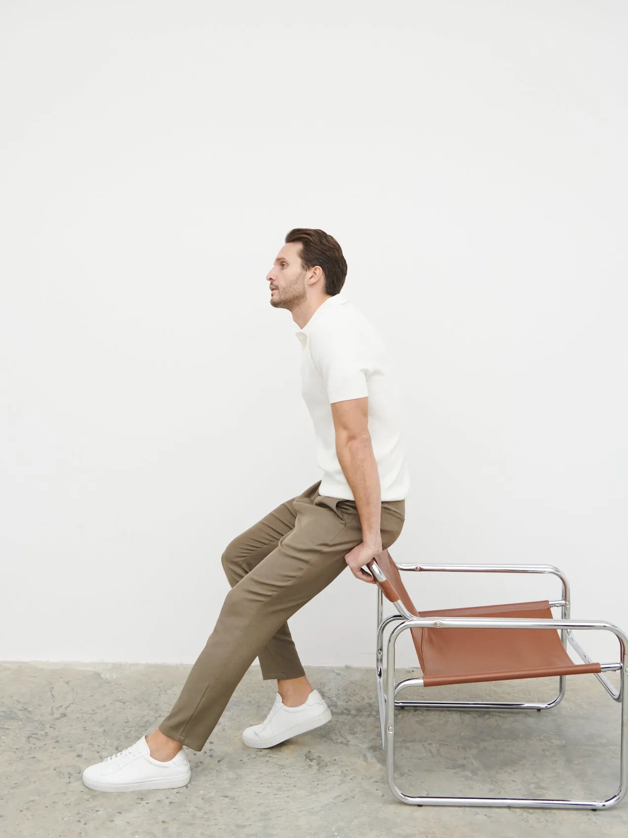 Henry Tailored Trouser - Dark Olive Grey sold by NOBL product image thumbnail 4