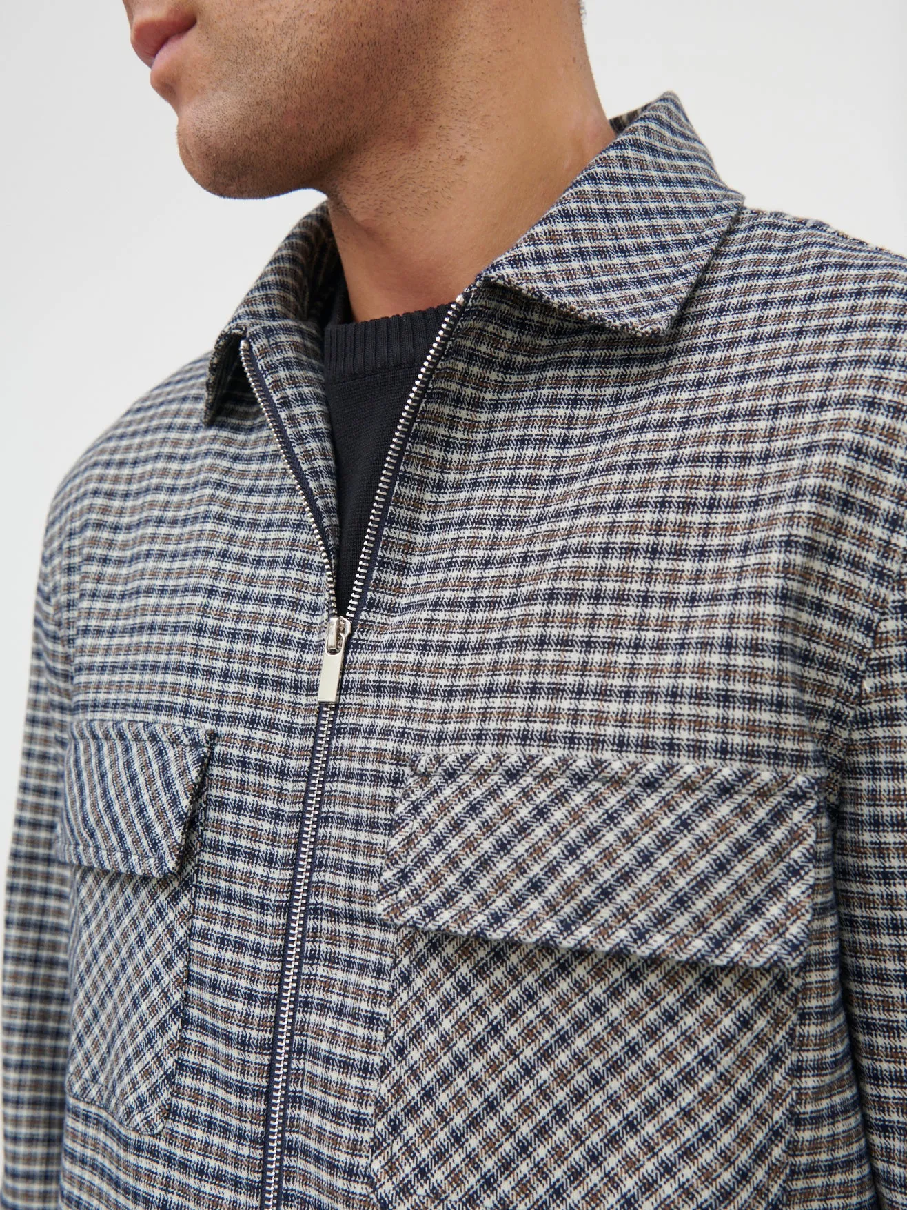 Fletcher Tweed Jacket - Navy Check sold by NOBL product image thumbnail 2