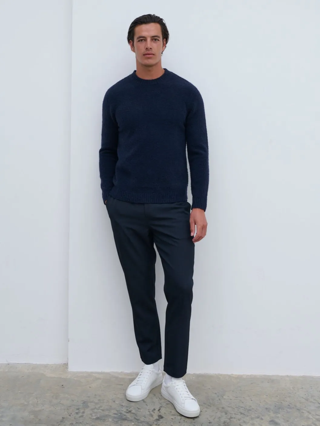 Cameron Crew Neck Jumper - Navy sold by NOBL product image thumbnail 4