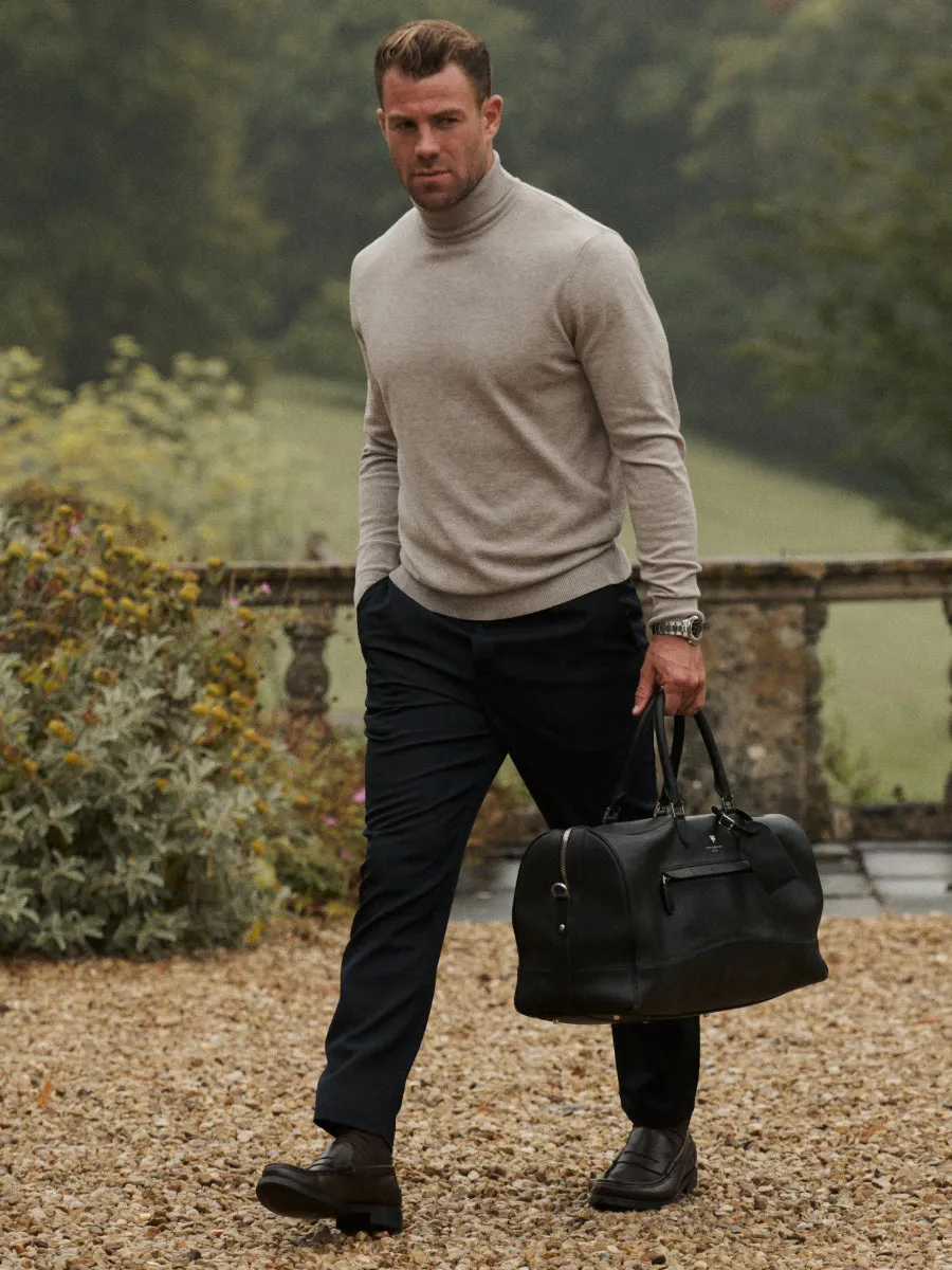 Hudson Drawstring Trousers - Navy sold by NOBL