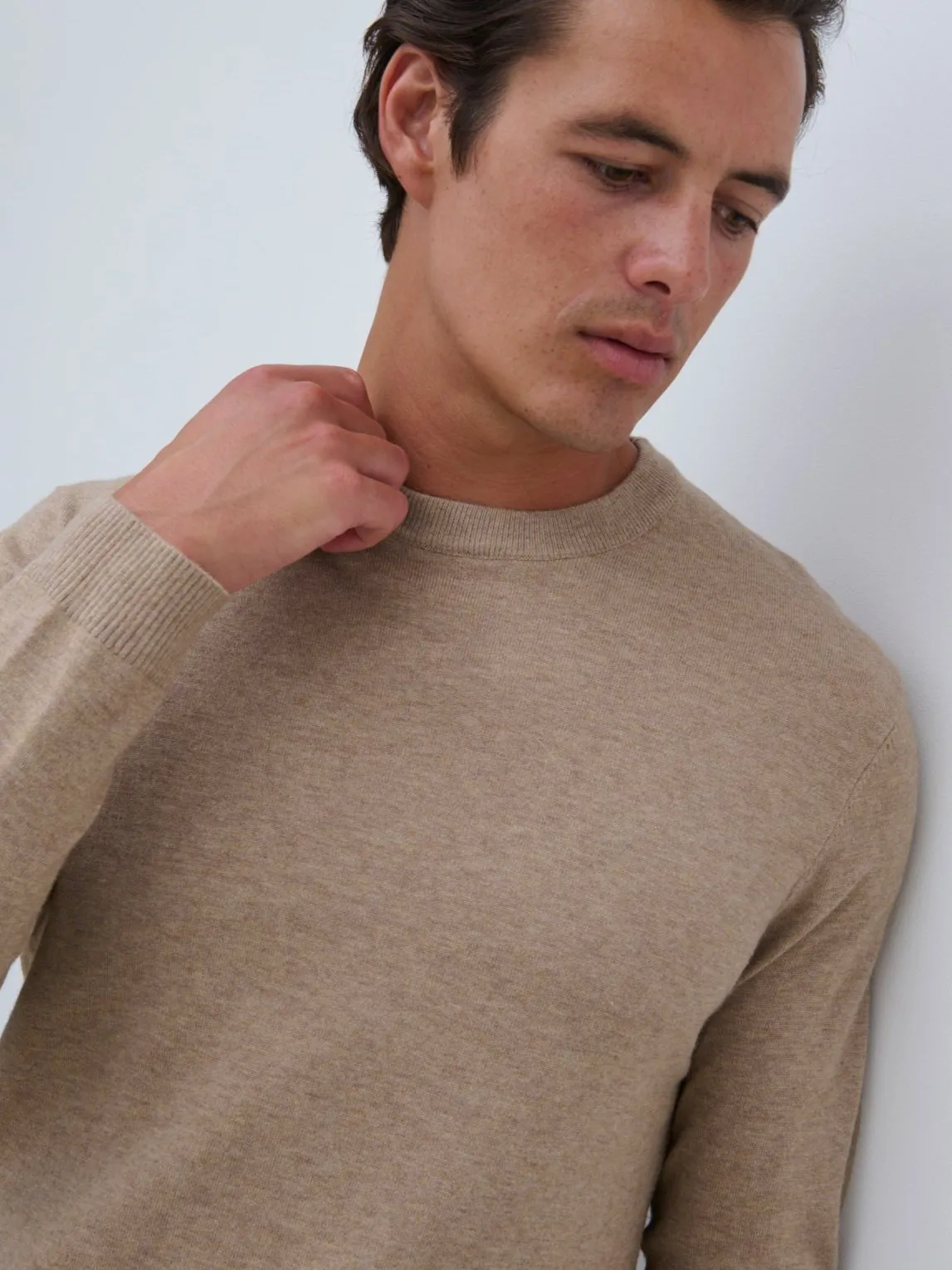 Jarrod Wool Jumper - Beige sold by NOBL product image thumbnail 3