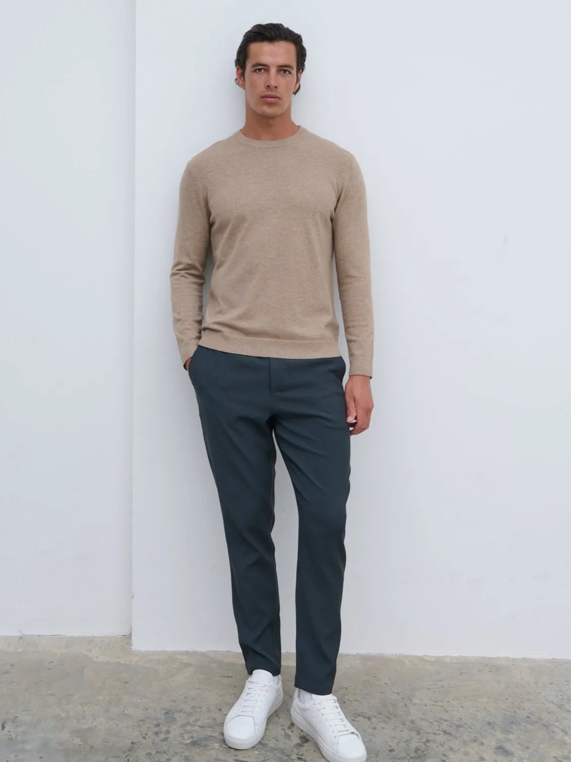 Jarrod Wool Jumper - Beige sold by NOBL product image thumbnail 4