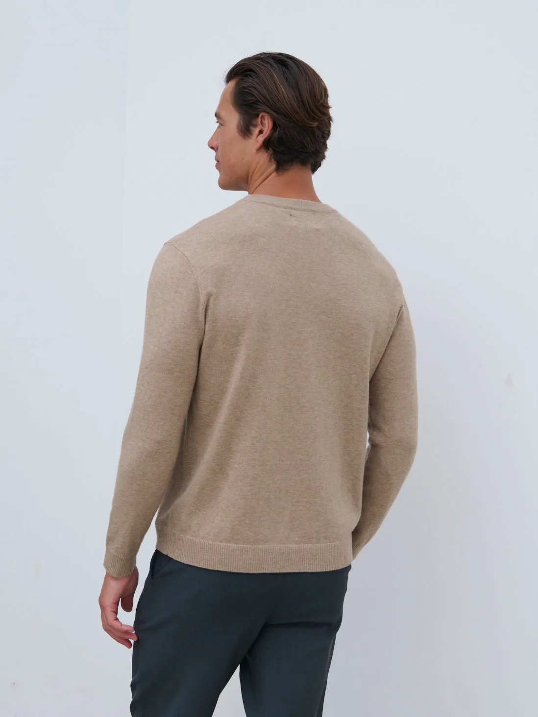Jarrod Wool Jumper - Beige sold by NOBL product image thumbnail 5