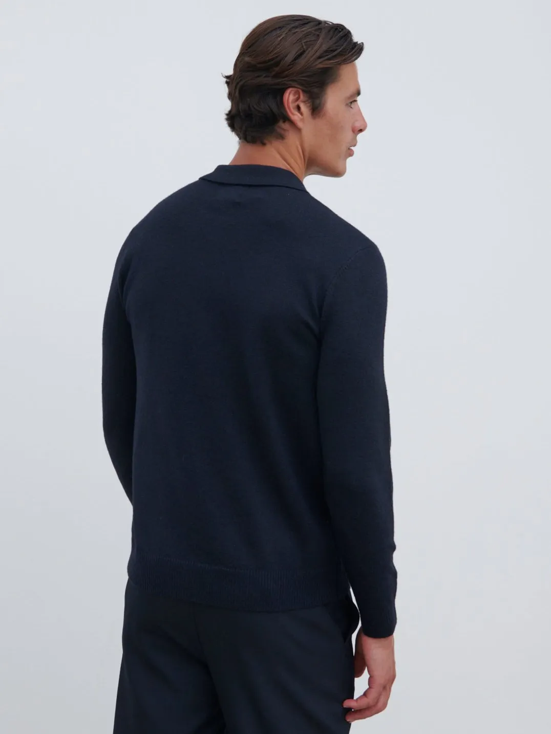 Ernest Quarter Zip Jumper - Navy sold by NOBL product image thumbnail 5