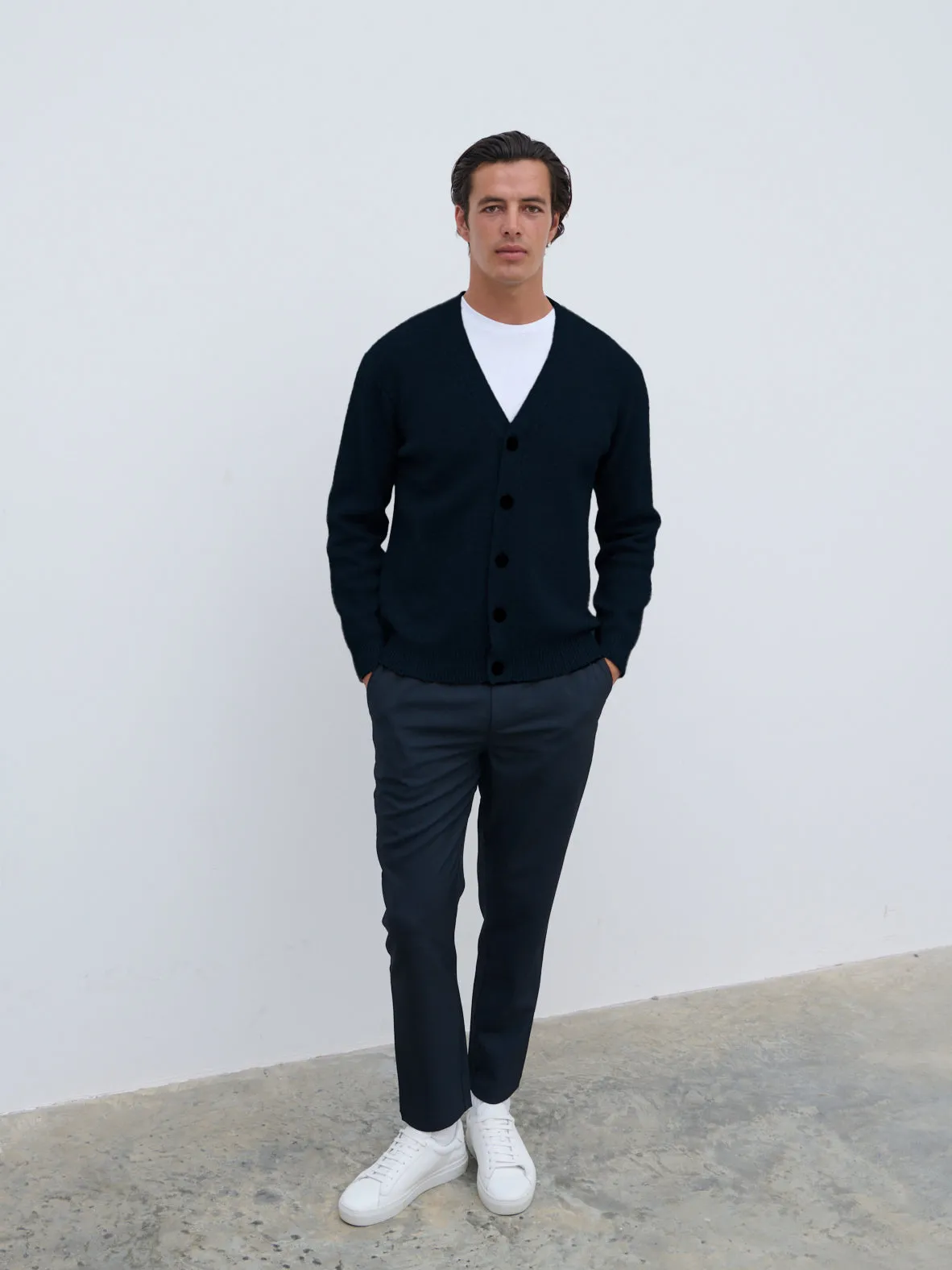 Louis Button Down Cardigan - Navy sold by NOBL product image thumbnail 2