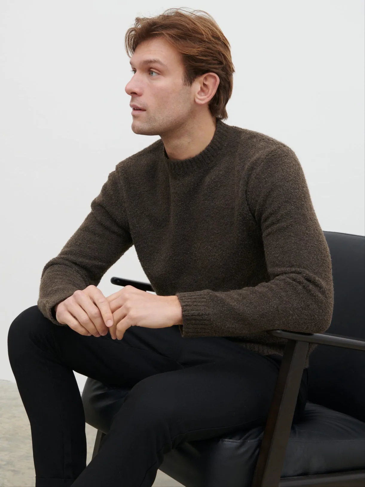 Cameron Crew Neck Jumper - Bark sold by NOBL