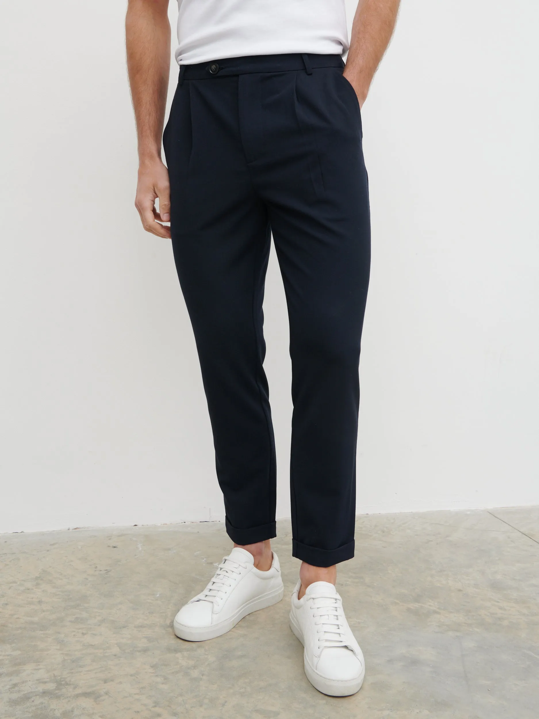 Freddie Trousers - Navy sold by NOBL product image thumbnail 2