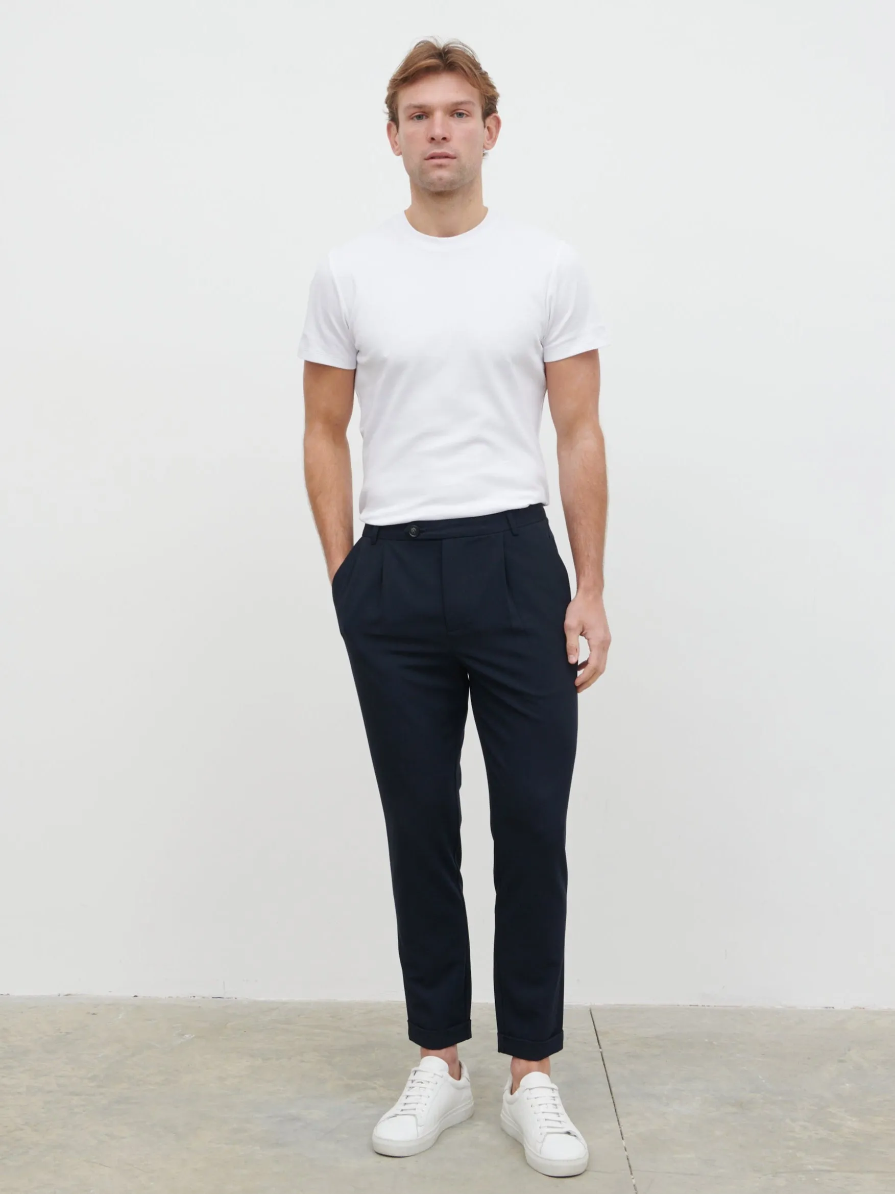 Freddie Trousers - Navy sold by NOBL