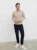 Ellis Long Sleeve Knit Shirt - Stone sold by NOBL