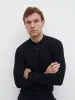 Tristan Openwork Knit Polo - Navy sold by NOBL