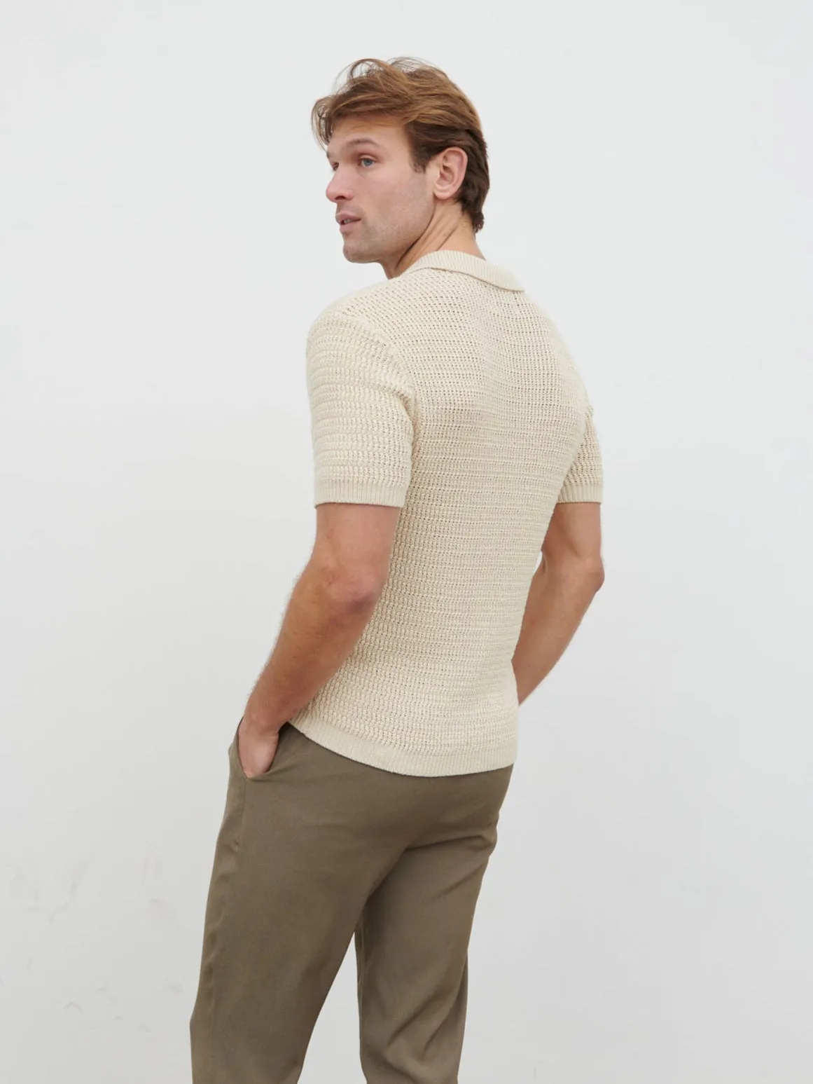Charles Crochet Polo - Stone sold by NOBL product image thumbnail 5