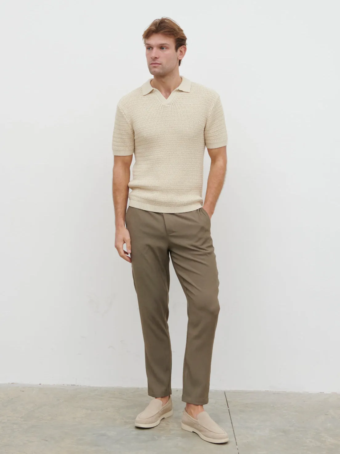 Charles Crochet Polo - Stone sold by NOBL product image thumbnail 2