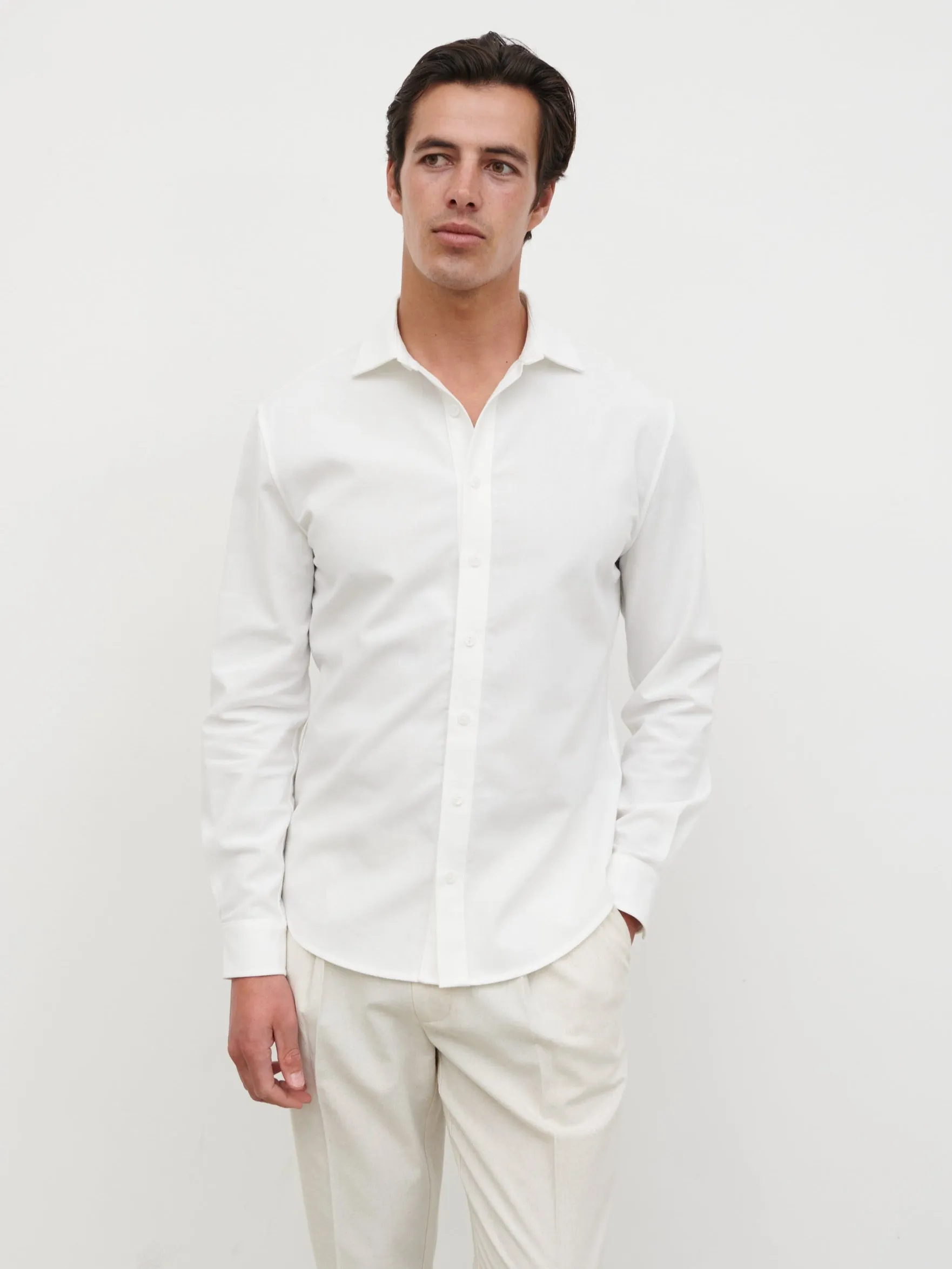 Easton Long Sleeve Shirt - White sold by NOBL product image thumbnail 2