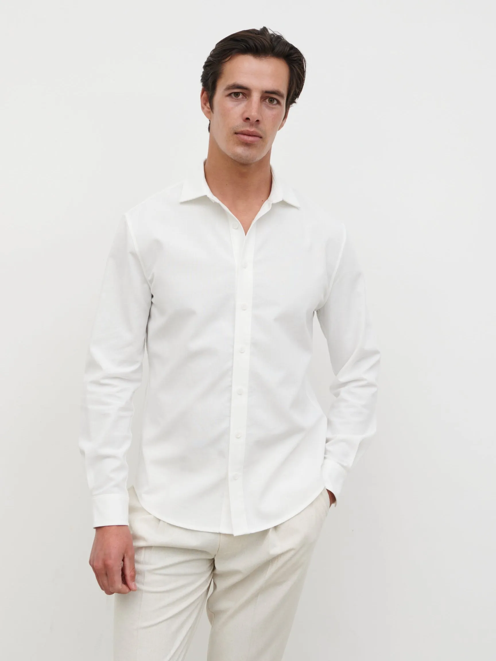 Easton Long Sleeve Shirt - White sold by NOBL product image thumbnail 5