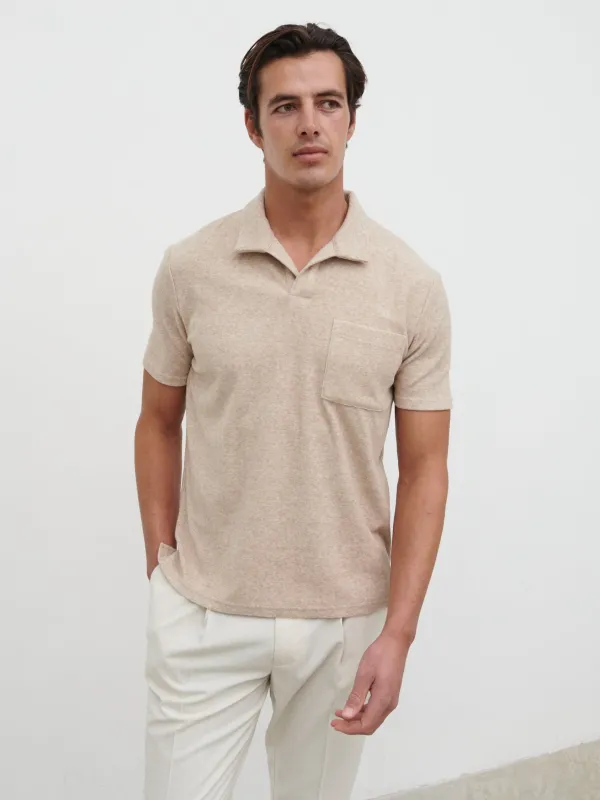 Albie Toweling Top - Oatmeal sold by NOBL