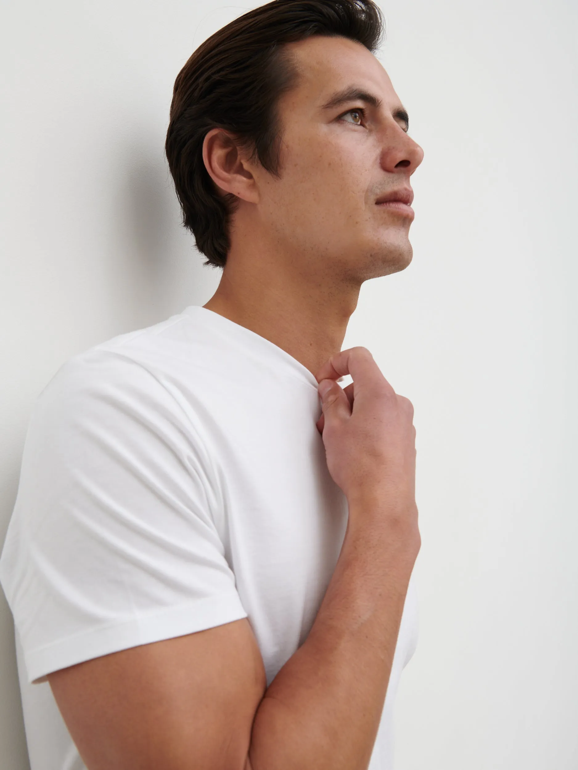 Rome Slim Fit T-Shirts 3 Pack - White sold by NOBL product image thumbnail 2