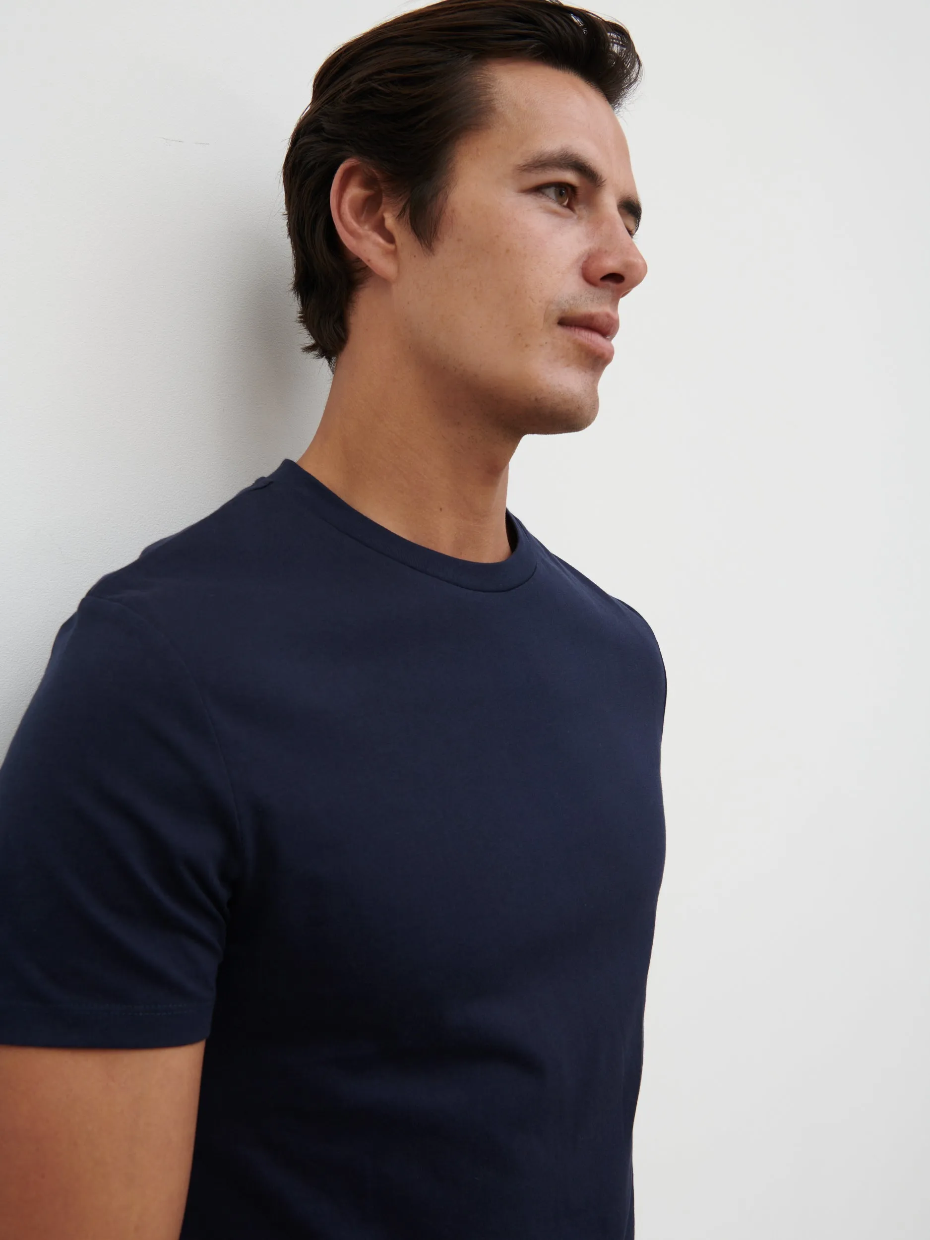 Rome Slim Fit T Shirt - Navy sold by NOBL product image thumbnail 4