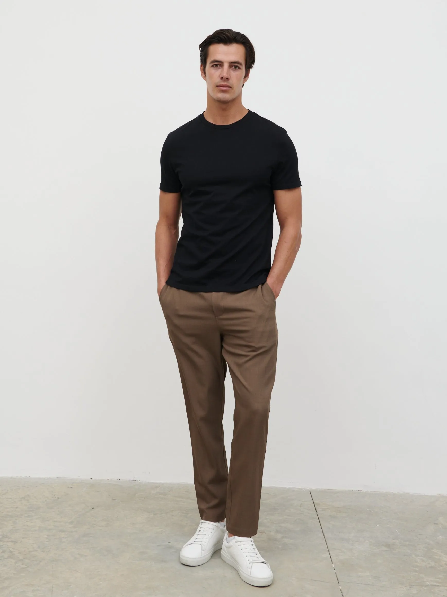 Rome Slim Fit T Shirt - Black sold by NOBL