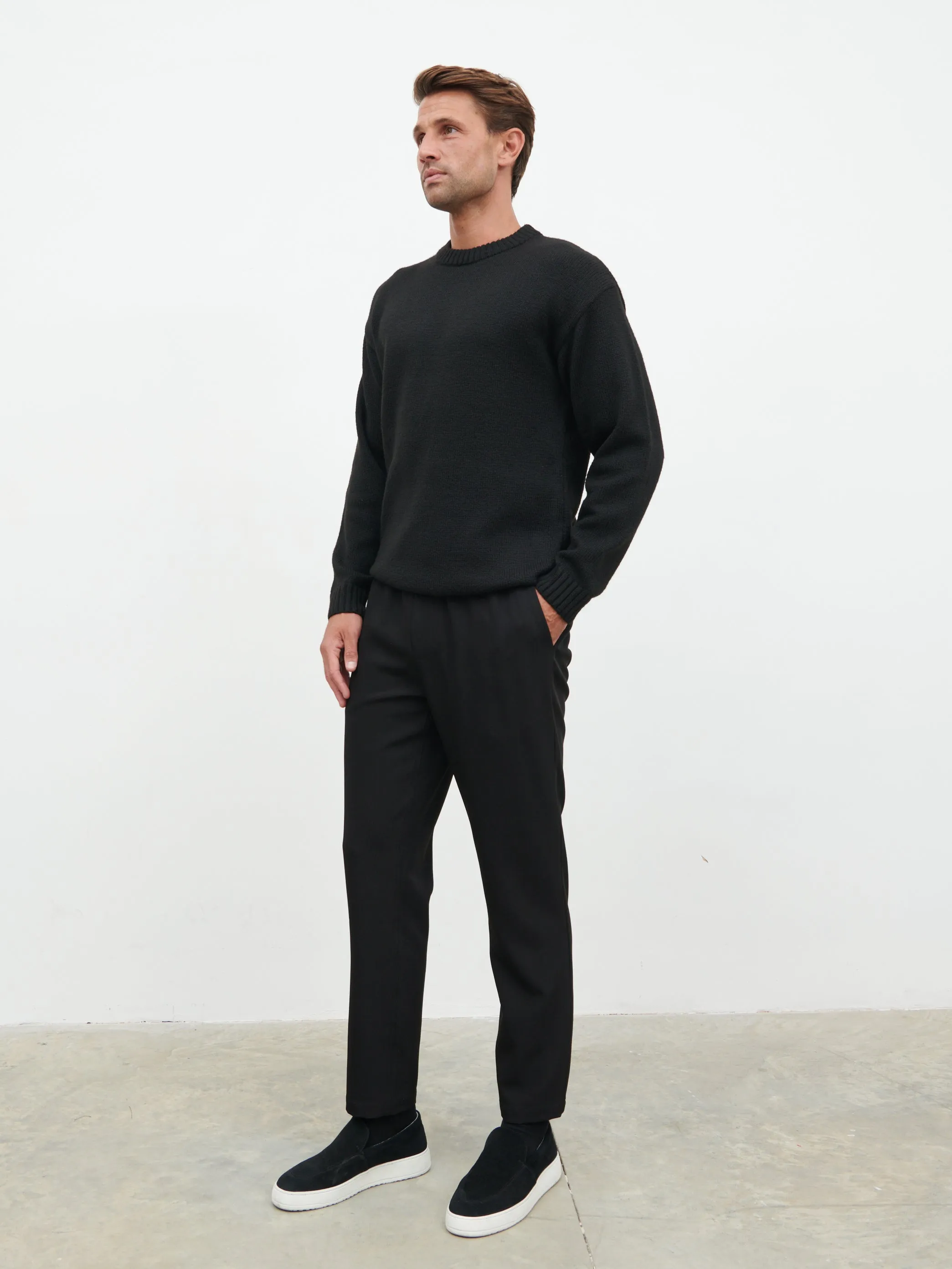Hudson Drawstring Trousers - Black sold by NOBL product image thumbnail 4