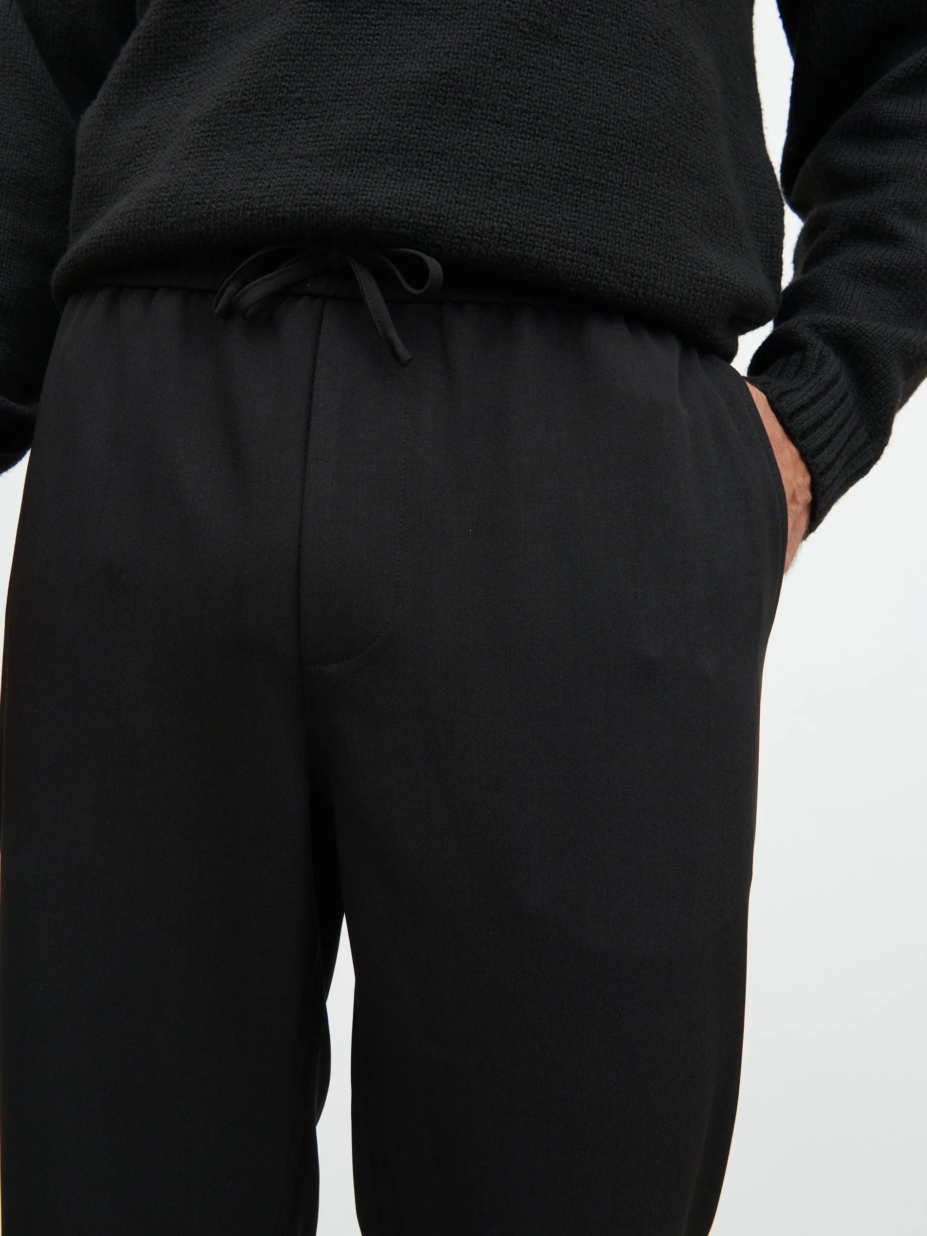 Hudson Drawstring Trousers - Black sold by NOBL product image thumbnail 3