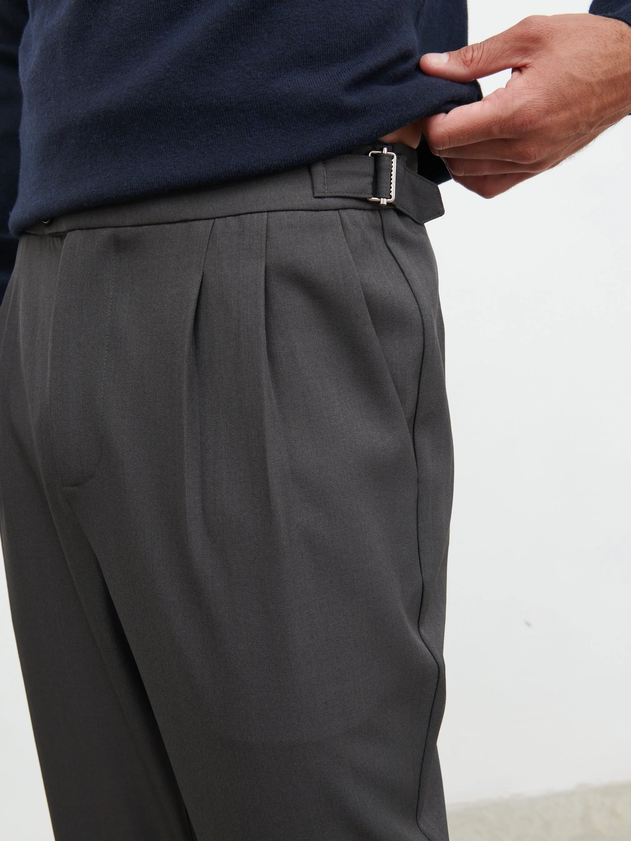 Axton Tailored Trousers - Charcoal sold by NOBL product image thumbnail 3
