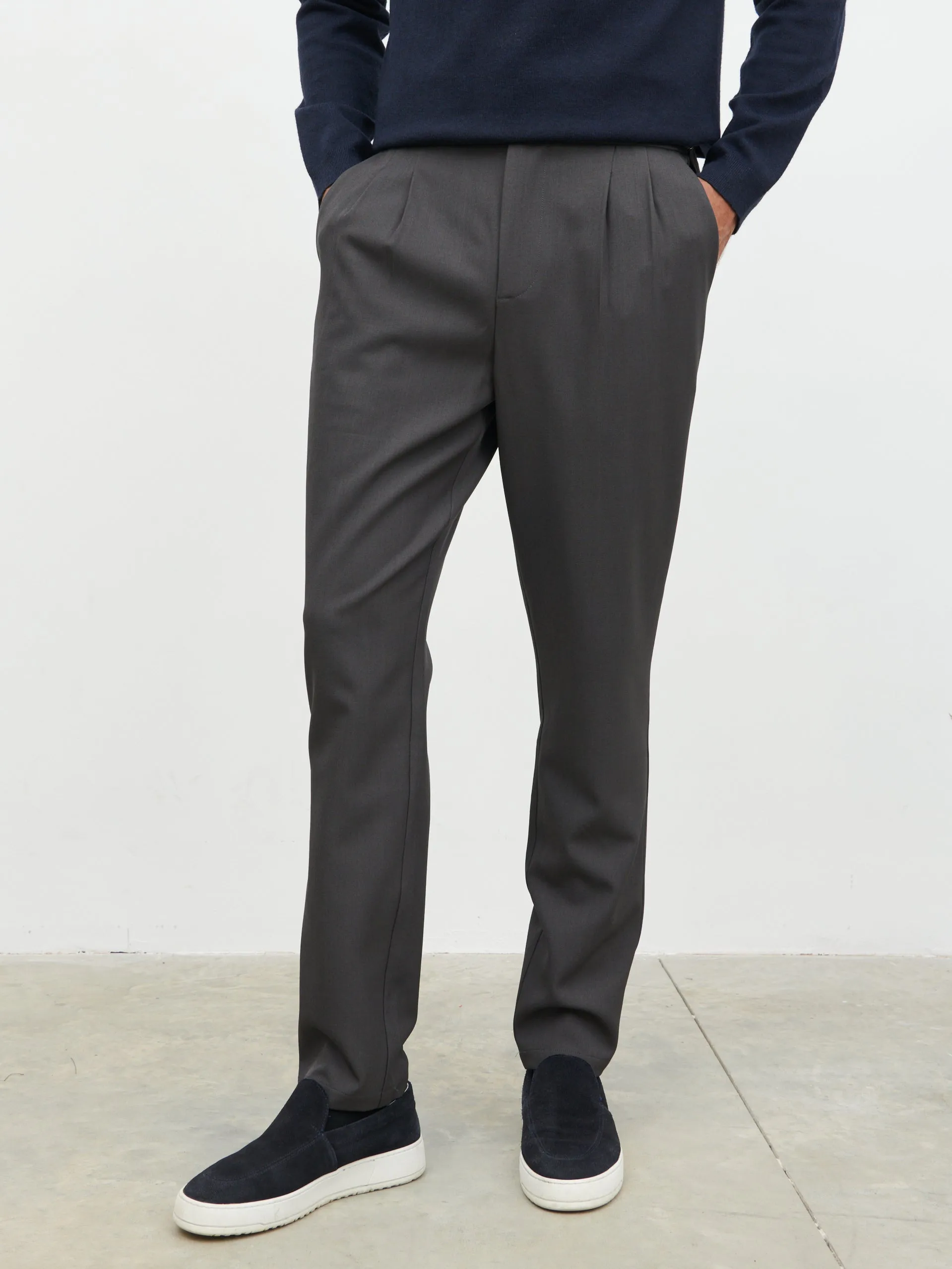Axton Tailored Trousers - Charcoal sold by NOBL product image thumbnail 2