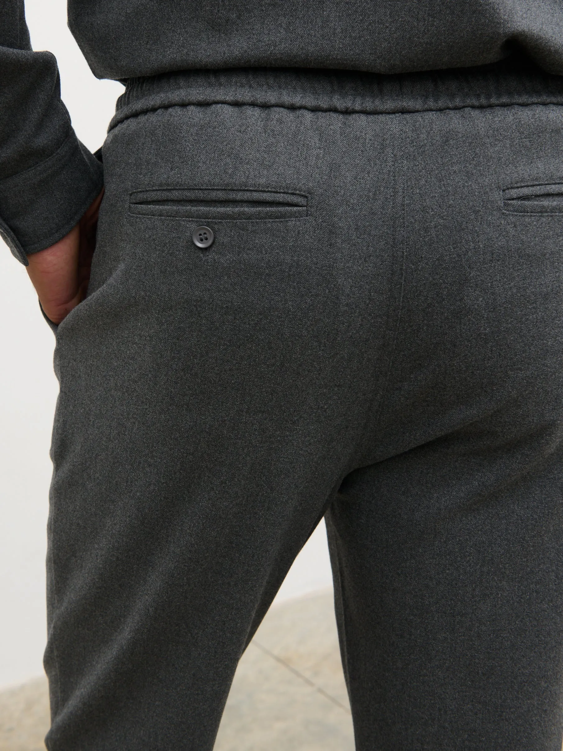 Theodore Drawstring Trousers - Charcoal sold by NOBL product image thumbnail 5