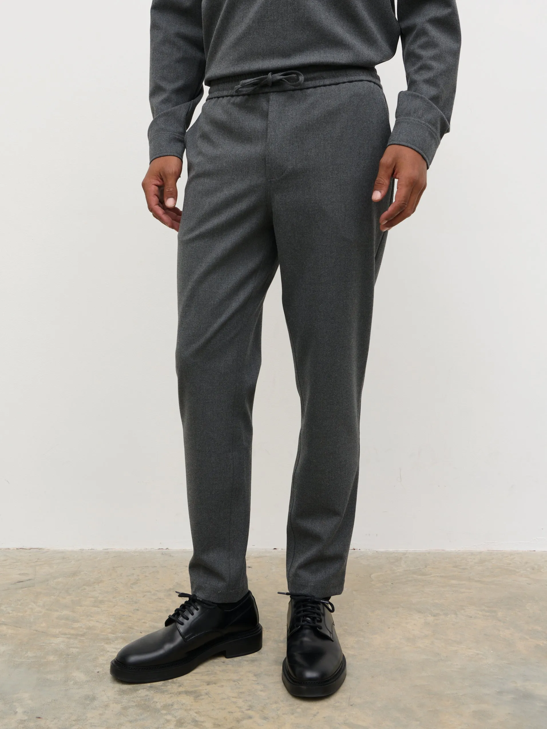 Theodore Drawstring Trousers - Charcoal sold by NOBL product image thumbnail 2