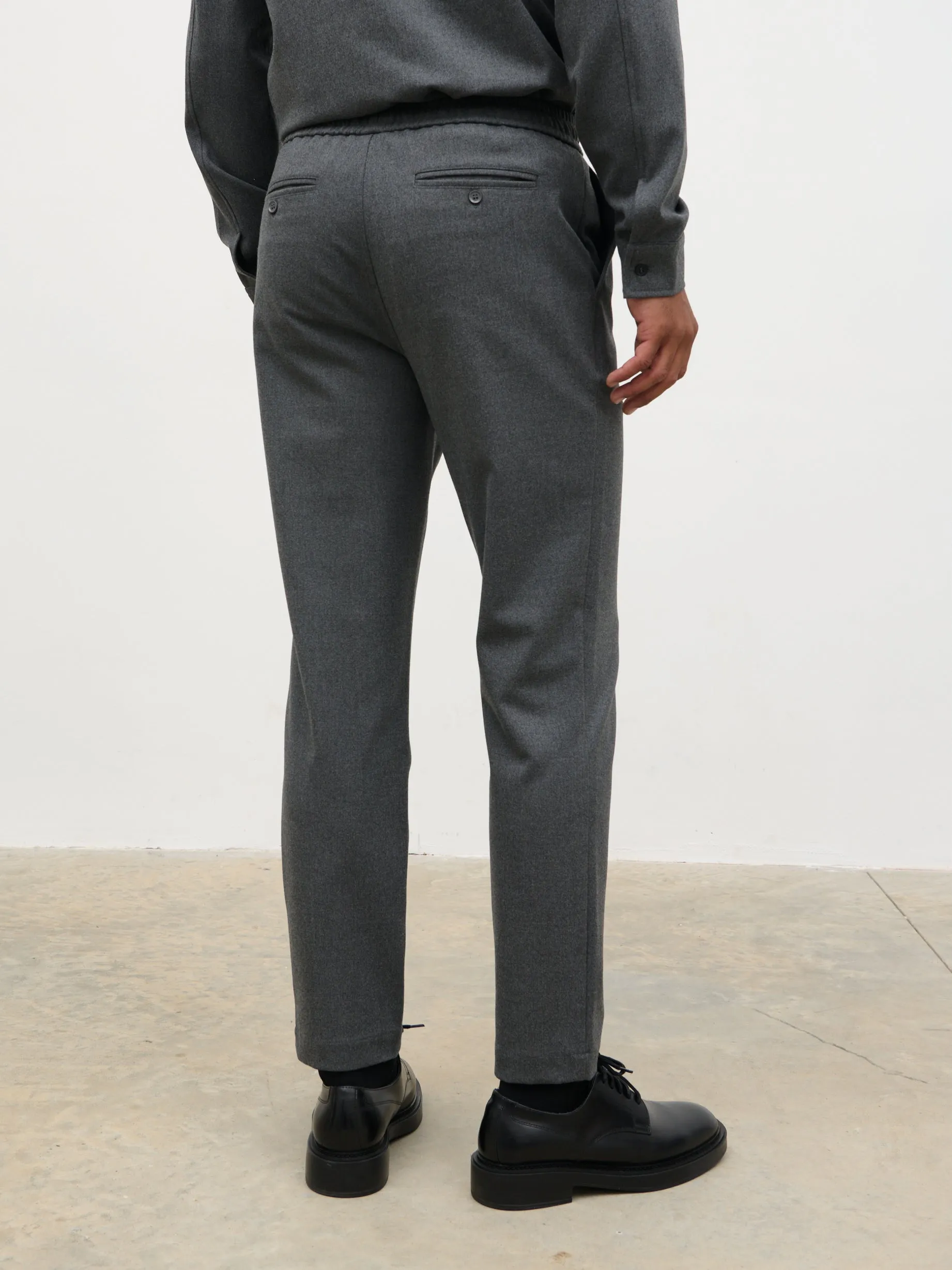 Theodore Drawstring Trousers - Charcoal sold by NOBL product image thumbnail 4