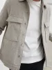 Spencer Herringbone Jacket - Grey and Cream sold by NOBL