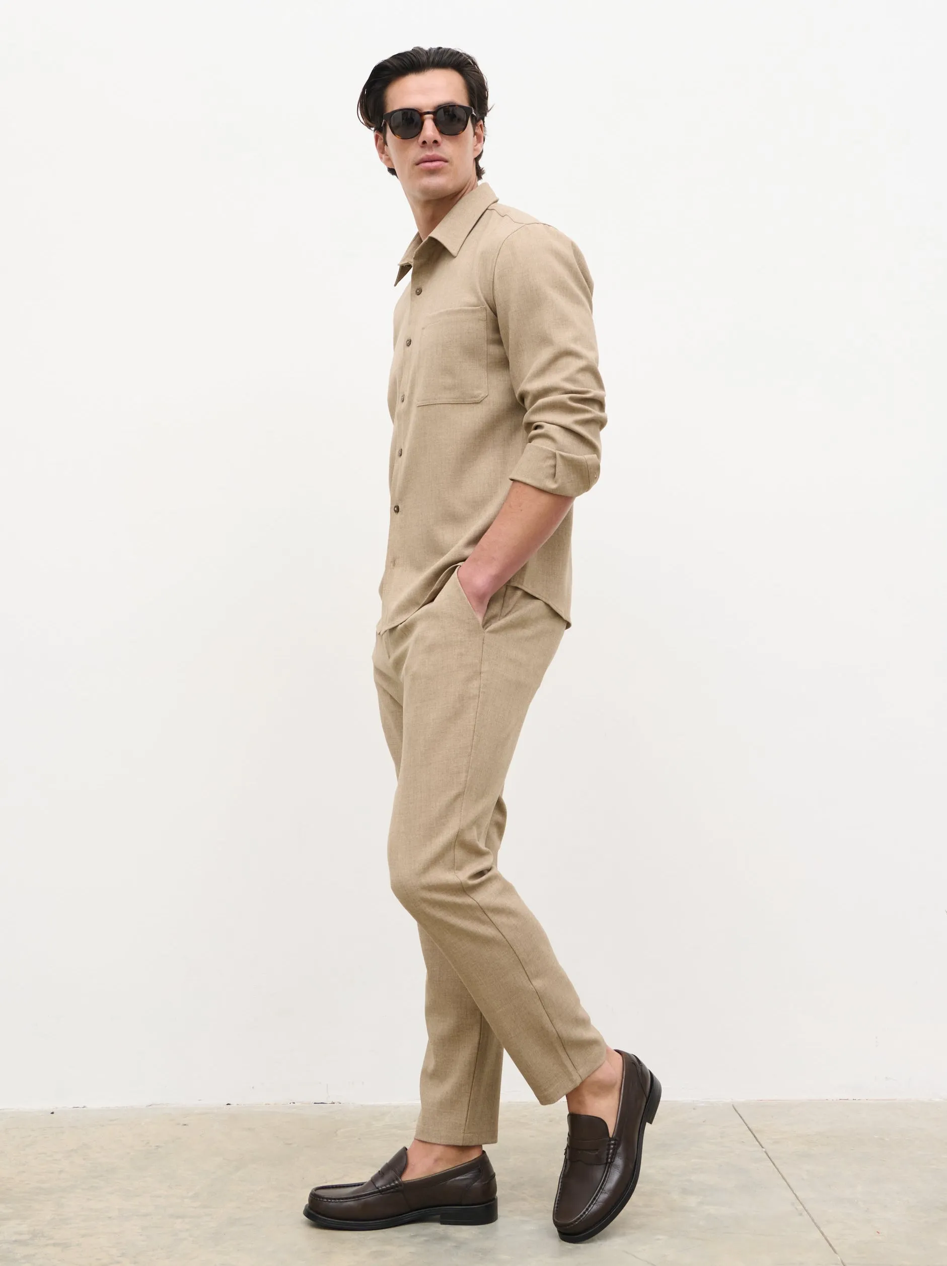 Julian Smart Trousers - Greige sold by NOBL product image thumbnail 5