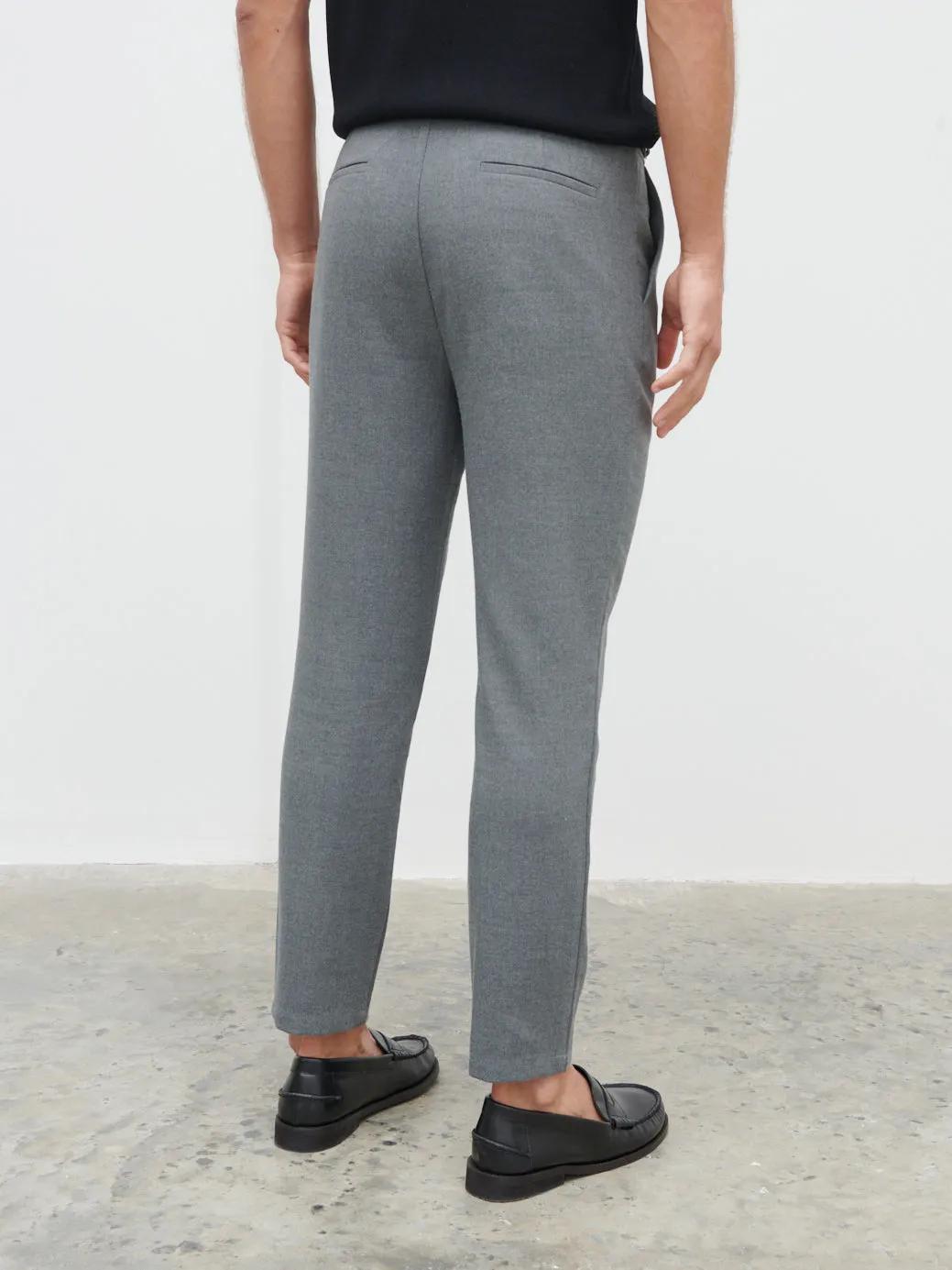Malcolm Tailored Trouser - Grey Melange sold by NOBL product image thumbnail 2