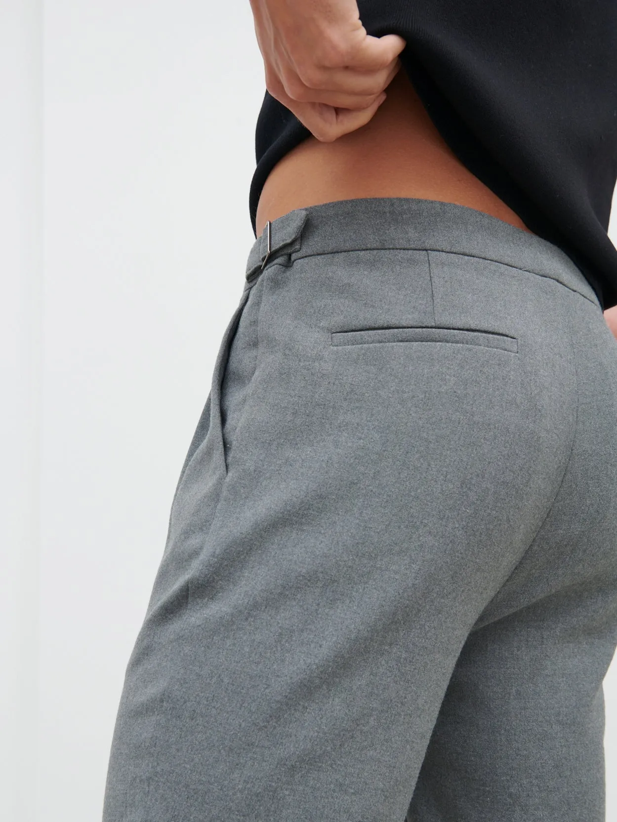 Malcolm Tailored Trouser - Grey Melange sold by NOBL product image thumbnail 4