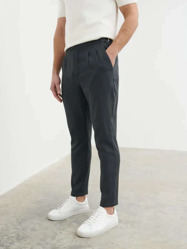 Henry Tailored Trouser - Charcoal sold by NOBL