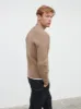 Maddox Ribbed Knit Bomber Jacket - Tobacco sold by NOBL