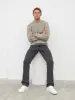 Dylan Crew Neck Knit Jumper - Olive sold by NOBL